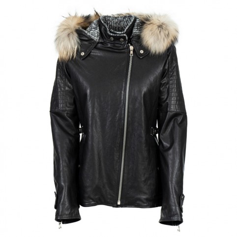 Blouson Long Cuir Agneau - EBONITA