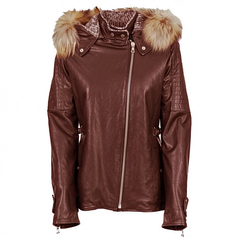 Blouson Long Cuir Agneau - EBONITA