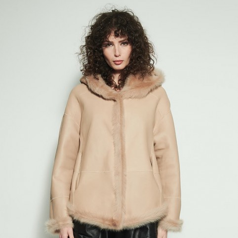 Veste  Agneau de Toscane Satiné Reversible - CLARIS